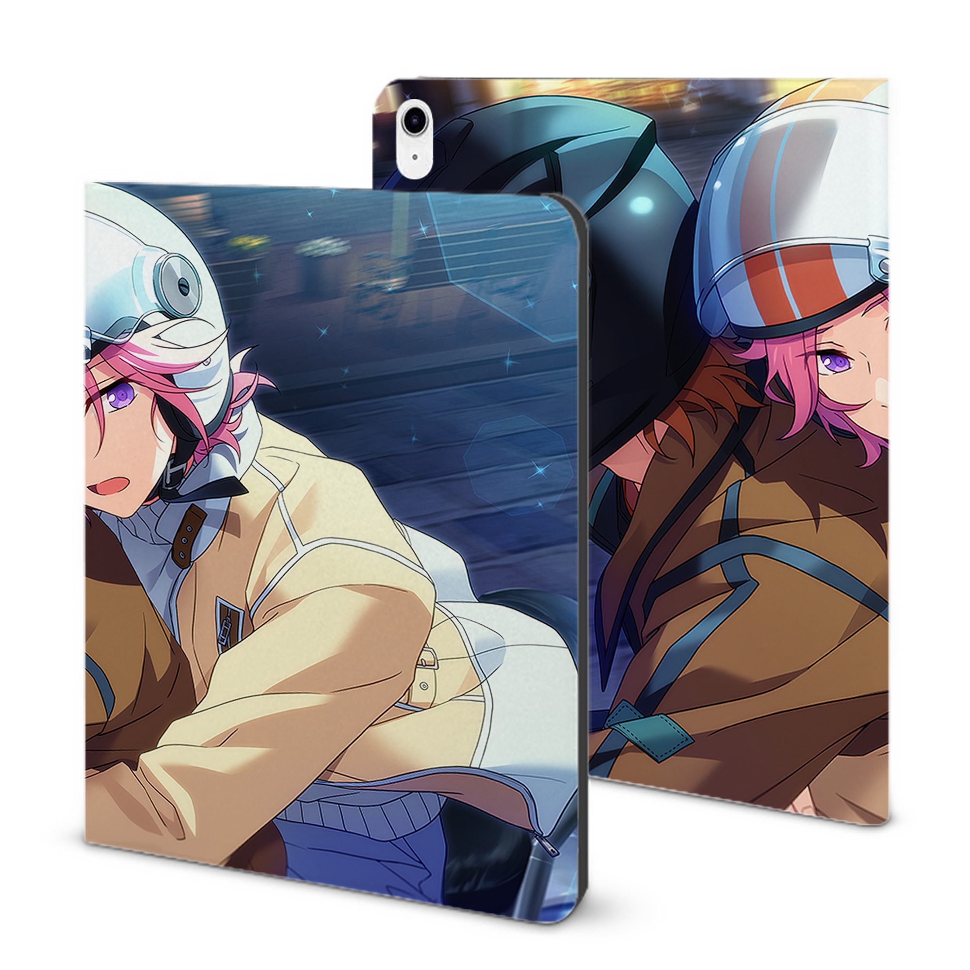 （画像用） あんさんぶるスターズ! Ensemble Stars IPad ケース ブック型 PUレザー TPU 耐衝撃 軽量 薄型 ペン収納なし 全面保護 IPad 各モデル対応